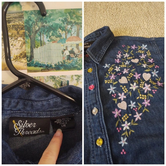 Silver Threads Button Down - Picture 3 of 4